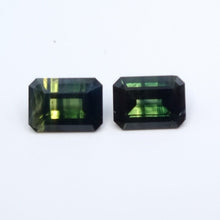 Load image into Gallery viewer, #183,193 Australian Sapphires emerald cut pair 3.1cts, 3.25cts