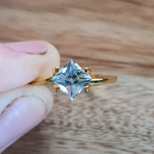 Load image into Gallery viewer, #6 Aquamarine Square 1.0ct