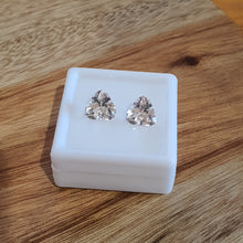 Load image into Gallery viewer, #65,66 Morganite trilliant pair, 1.2cts each