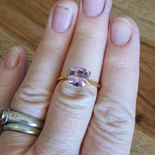 Load image into Gallery viewer, #72 Rose de France Amethyst square cushion 2.1cts