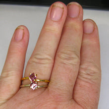 Load image into Gallery viewer, #130 Pink Spinel Diamond earring and pendant set