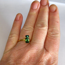 Load image into Gallery viewer, #129 Blue-Green bicolour tourmaline 1.35cts
