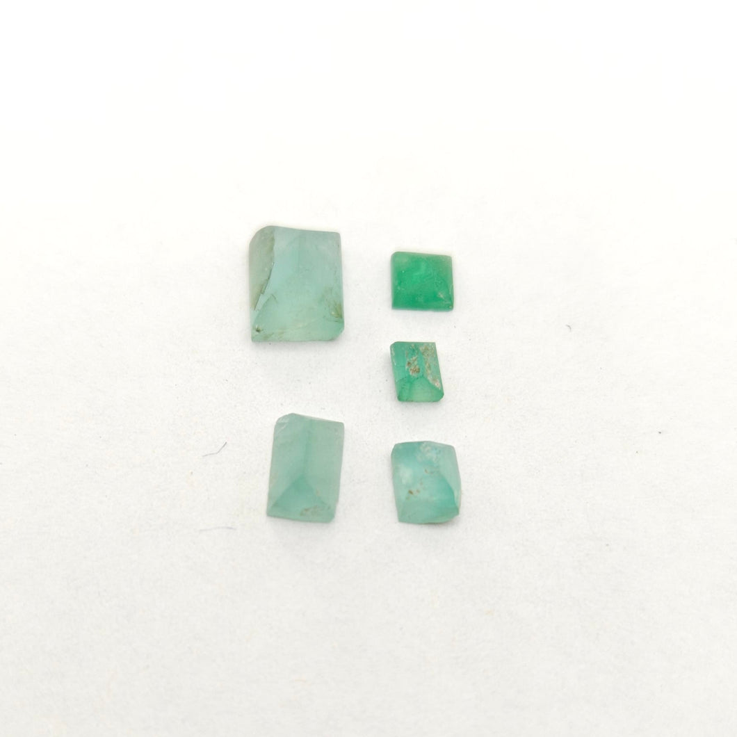 R653 Columbian Emerald preform parcel 3.2cts