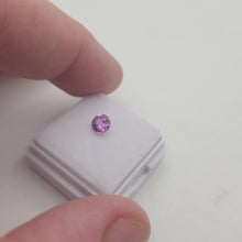 Load and play video in Gallery viewer, #185 Pink Sapphire 0.5cts, 5mm calibrated
