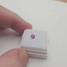Load and play video in Gallery viewer, #174 Pink Sapphire 0.3cts, 4mm calibrated
