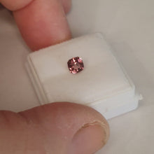 Load and play video in Gallery viewer, #143 Peach Pink Spinel Square calibrated Cushion 0.6cts
