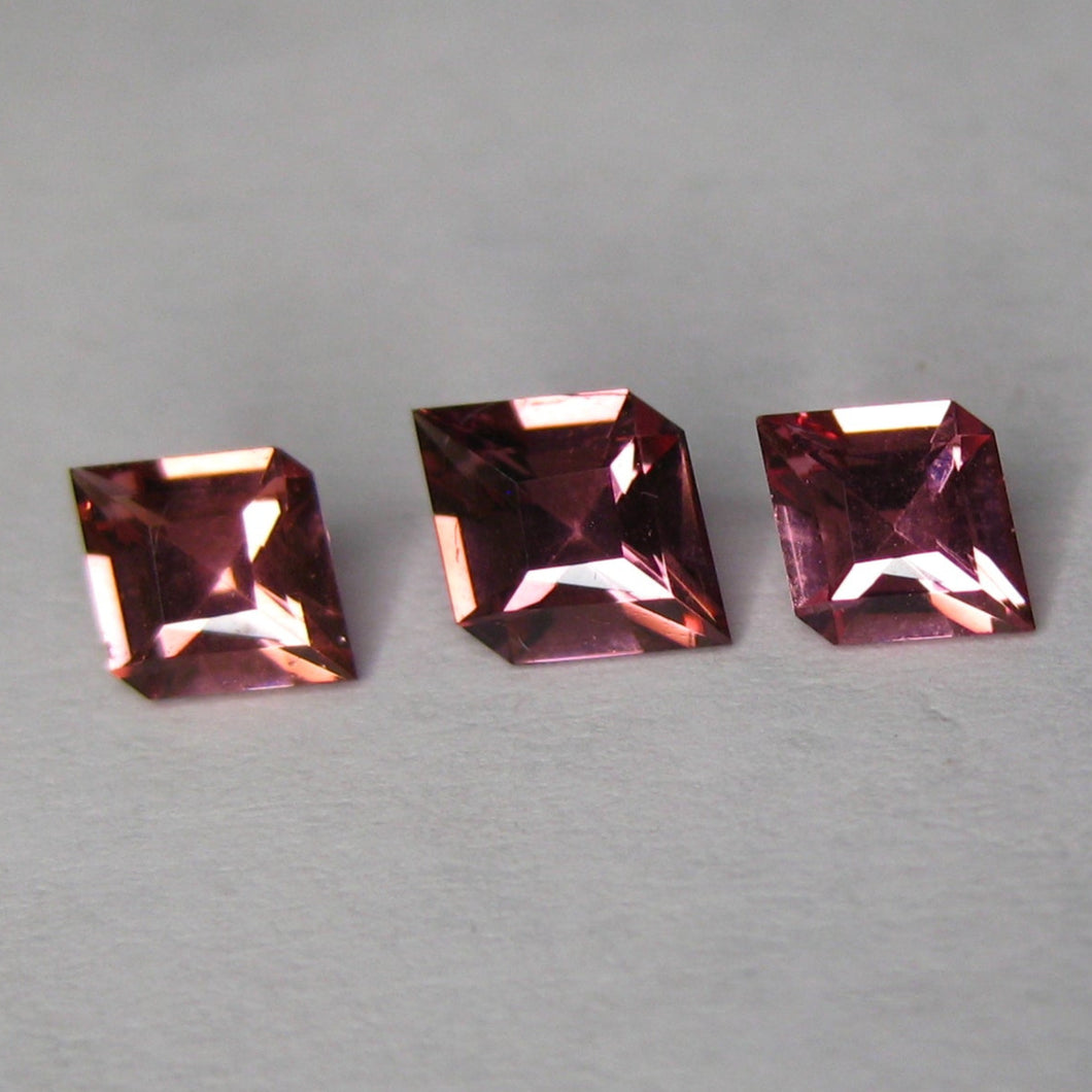 #130 Pink Spinel Diamond earring and pendant set